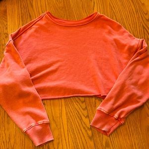 Urban Outfitters BDG Cropped Red Long Sleeve